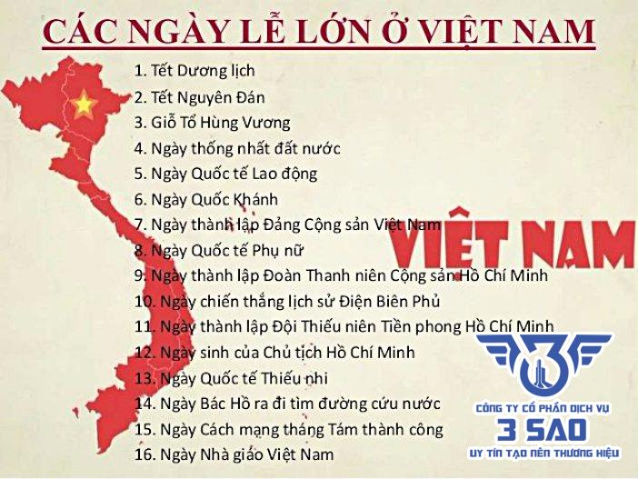 cac ngay le trong nam 2024