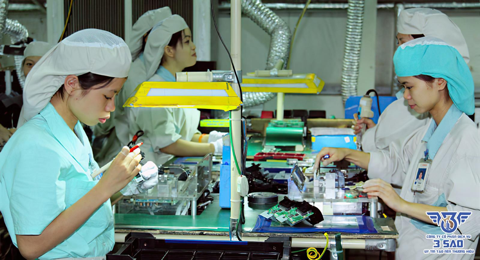 Công nhân sản xuất lương cao Bắc Ninh